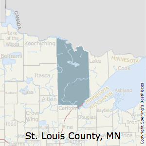 St._Louis,Minnesota County Map